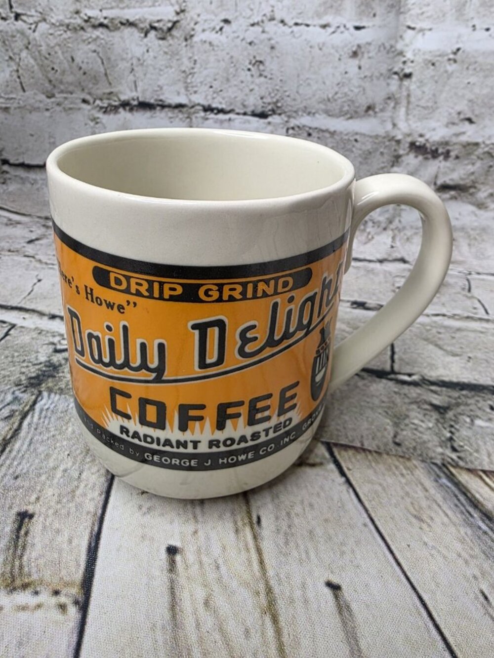 Daily Delight Coffee Tea Mug Westwood Hayward CA VTG 1995 Advertising 4 x 3.5 In